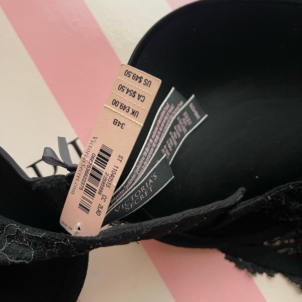 Victoria's Secret Black Lace Push Up Bra - Picture 5 of 7